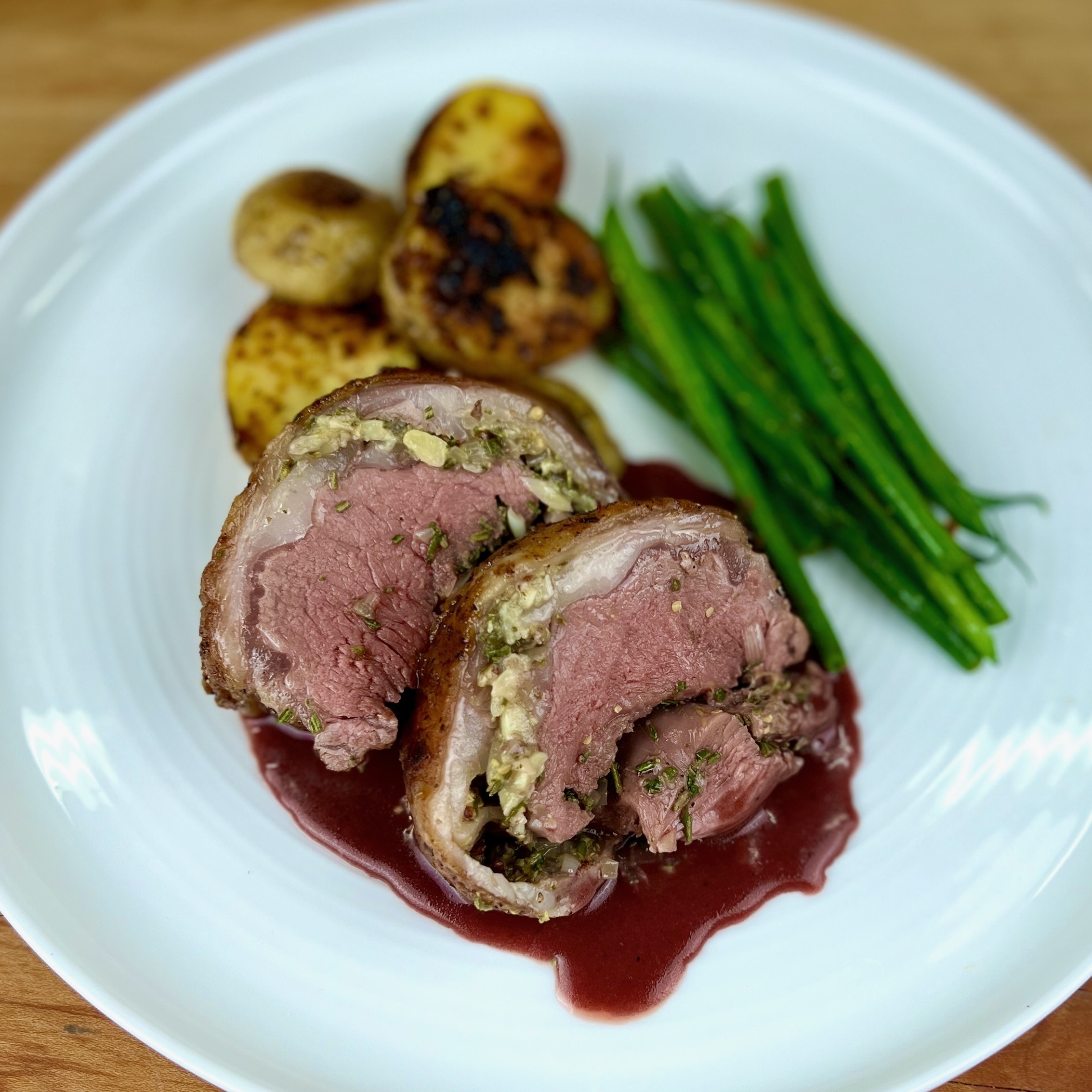 Rosemary And Roasted Garlic Lamb Loin — Culinary Seasons 7116